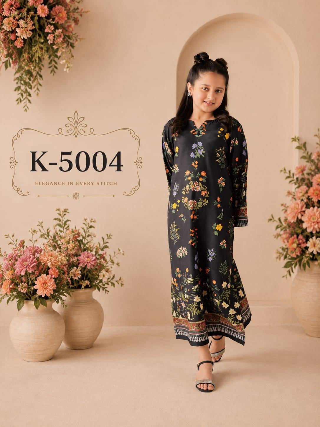  JUNE EDITION VOL 1 Kids Luxury Collection by The Wonder Woman K-5001 TO K5004 Beautiful Festive Colorful Fancy Casual Wear Imported Mal Satin Dresses At Wholesale Price	